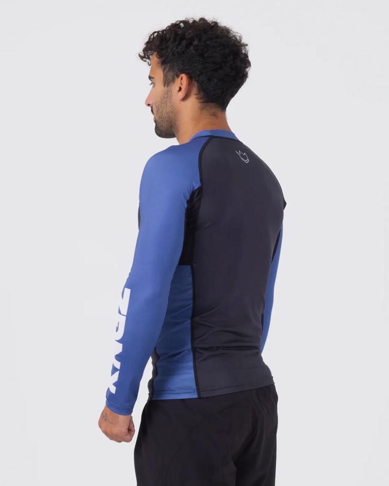 KINGZ Ranked Performance V2 L/S Rashguard-blue